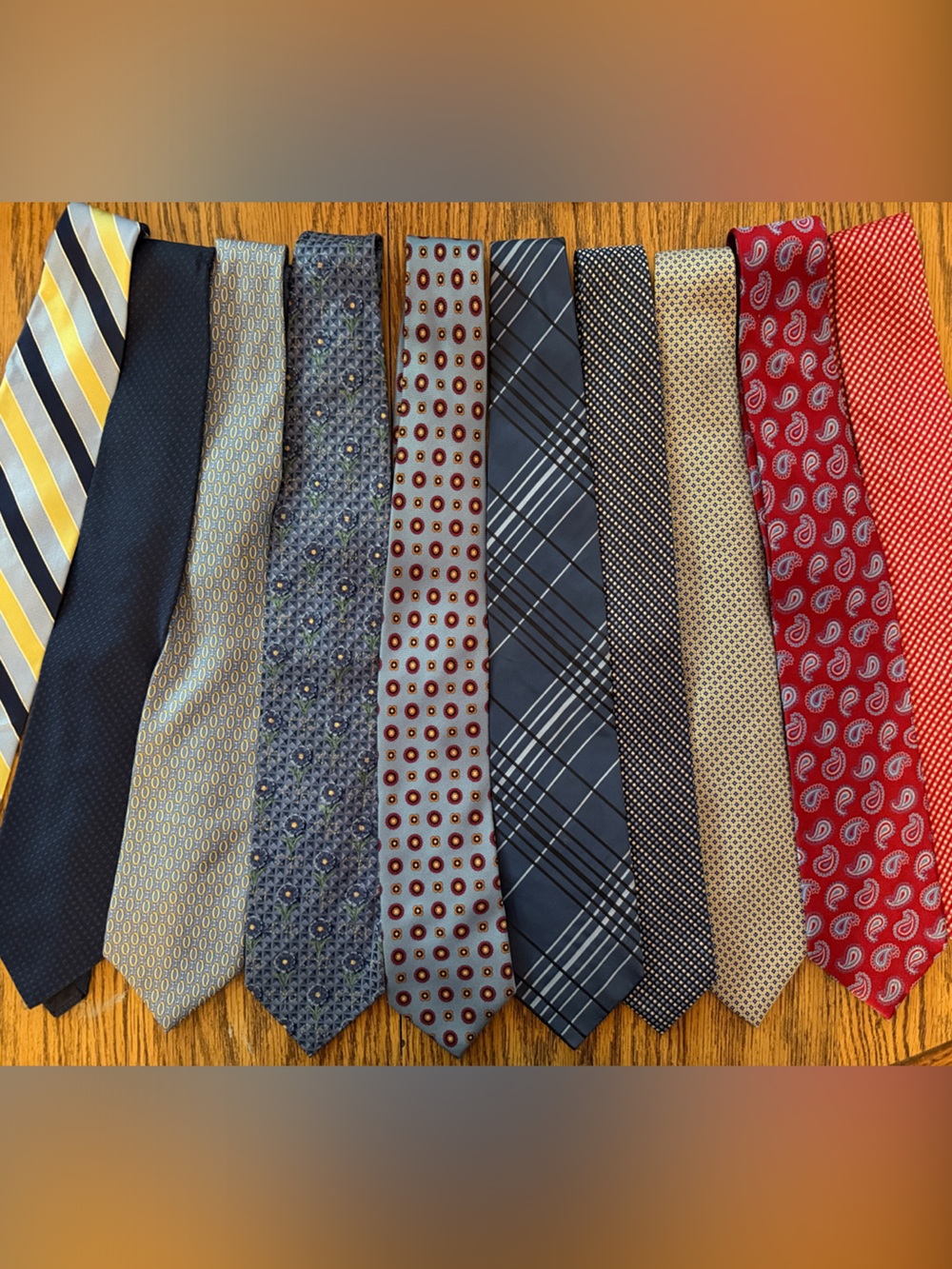 10 Men’s Silk Tie Lot Zegna Brooks Brothers J.Crew Tie Bar Banana Republic - Picture 4 of 14